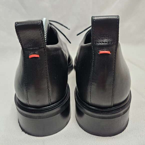 Aeyde Mara Derby Soft Calf Leather Black Oxford Shoes Women's Size EU 40 US 9 - Picture 4 of 11